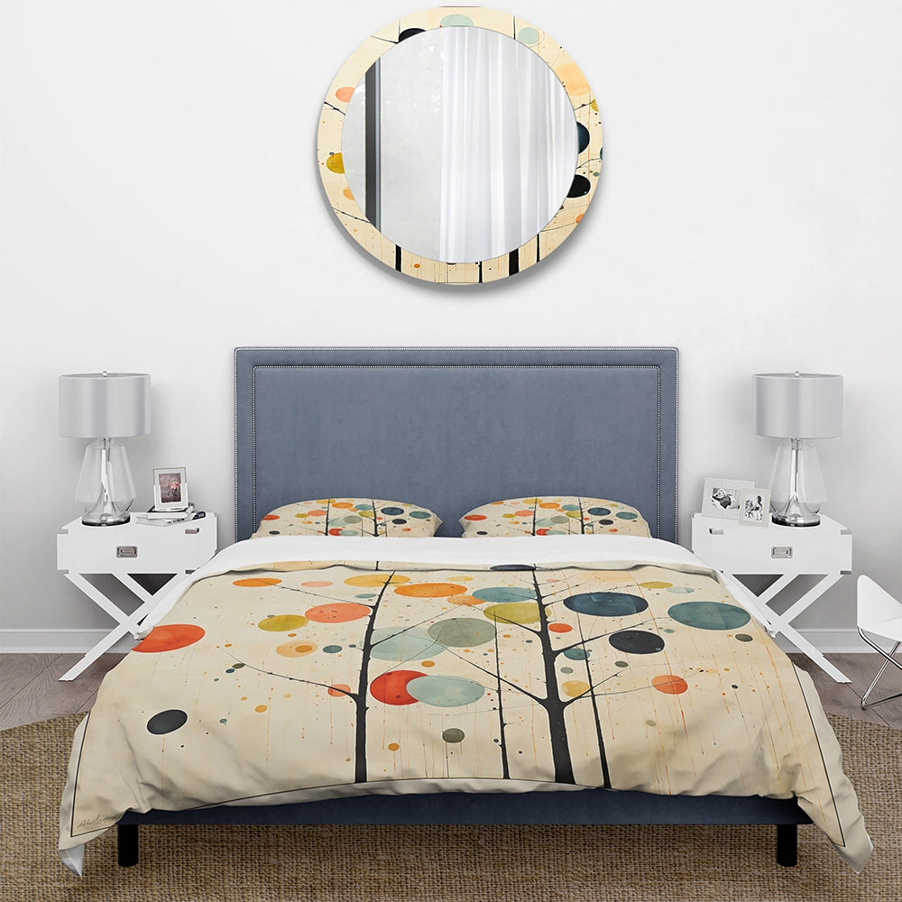 Beige Mid Century Minimalist Masterpiece - Duvet Cover Set