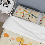 Beige Mid Century Minimalist Masterpiece - Duvet Cover Set