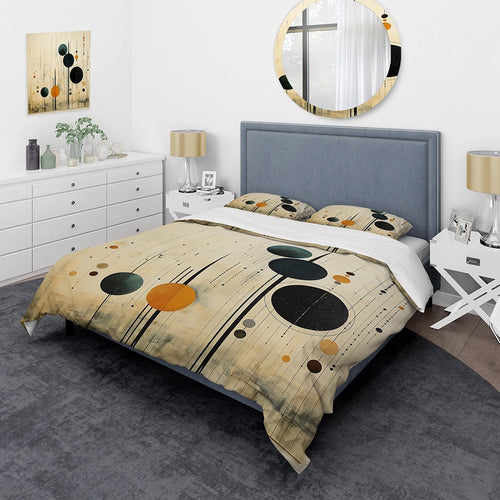 Colorful Mid Century Minimalist Oasis IV - Duvet Cover Set