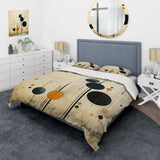 Colorful Mid Century Minimalist Oasis IV - Duvet Cover Set