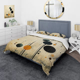 Colorful Mid Century Minimalist Oasis IV - Duvet Cover Set