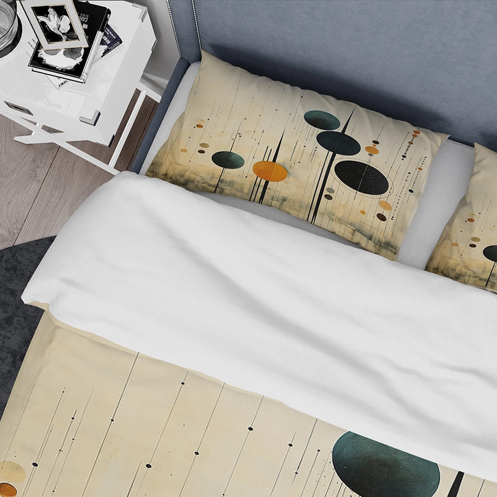 Colorful Mid Century Minimalist Oasis IV - Duvet Cover Set