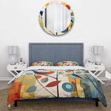 Green Mid Century Mod Nature III - Duvet Cover Set