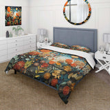 Orange Mid Century Natures Harmony III - Duvet Cover Set