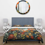 Orange Mid Century Natures Harmony III - Duvet Cover Set