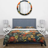 Orange Mid Century Natures Harmony III - Duvet Cover Set