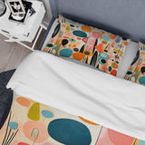 Pink Mid Century Playful Patterns II - Duvet Cover Set