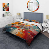 Colorful Mid Century Optical Serenade IV - Duvet Cover Set