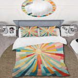 Colorful Mid Century Optical Serenade III - Duvet Cover Set