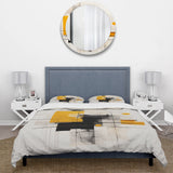Grey Yellow Minimalism Purity Of Form I - Duvet Cover Set