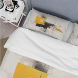 Grey Yellow Minimalism Purity Of Form I - Duvet Cover Set