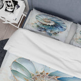 Nautilus Ocean Blue Sheels Symetry - Duvet Cover Set