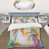 Popart Palm Trees III - Duvet Cover Set