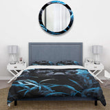 Black Blue Panther Hidden Observer Infrared - Duvet Cover Set