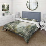 Pine Tree Misty Morning II - Duvet Cover Set