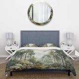 Pine Tree Misty Morning II - Duvet Cover Set