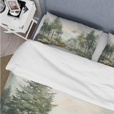 Pine Tree Misty Morning II - Duvet Cover Set