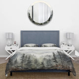 Pine Tree Misty Mountain II - Duvet Cover Set