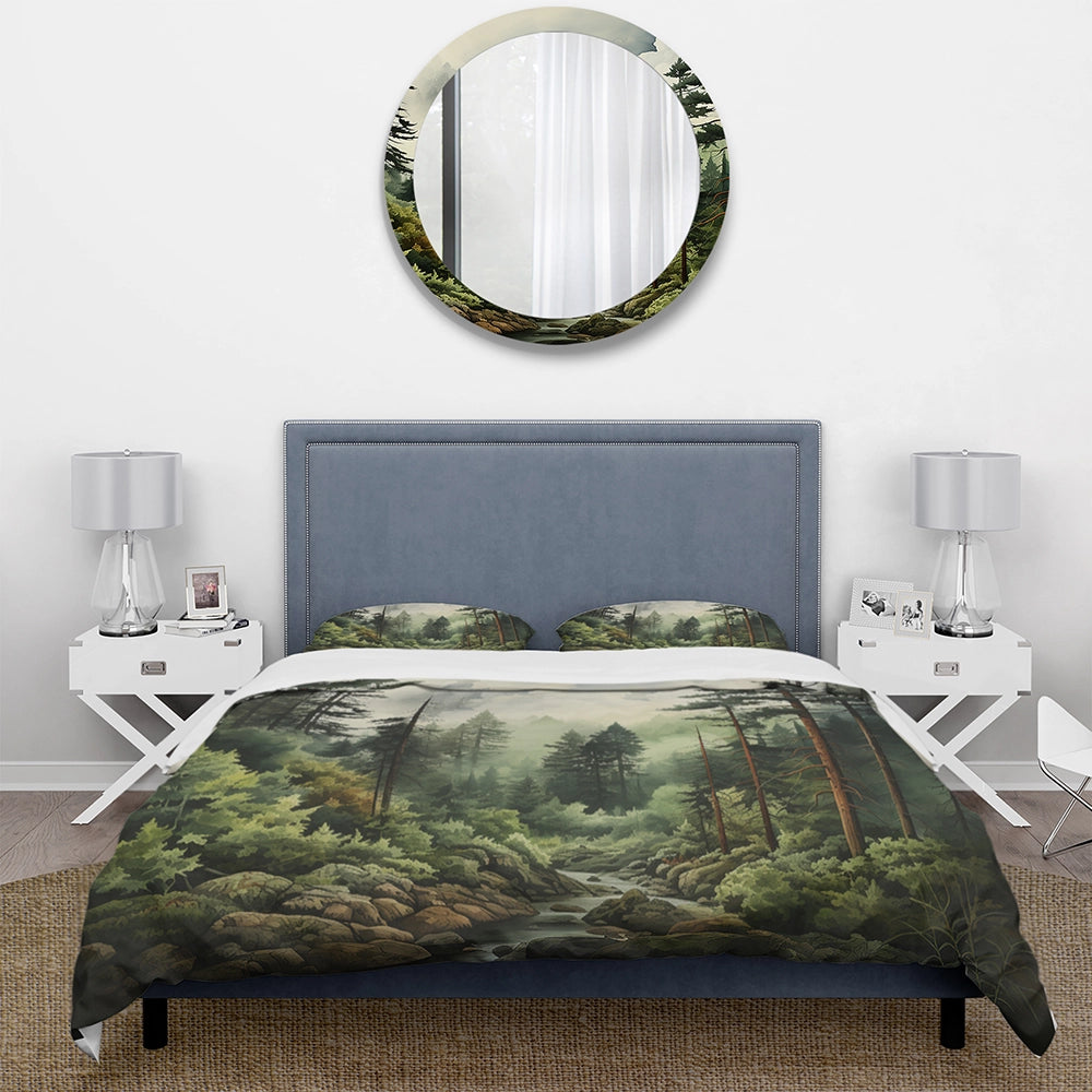 Pine Tree Forest - Duvet Cover Set