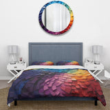 Abstract Rainbow Colorful Arch Collage - Duvet Cover Set