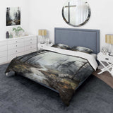 Meandering Road Thorugh Forest - Duvet Cover Set