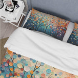 Romantic Forest Pointillism Landscape - Duvet Cover Set