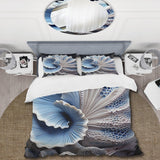 Blue Seashell Symphony - Duvet Cover Set