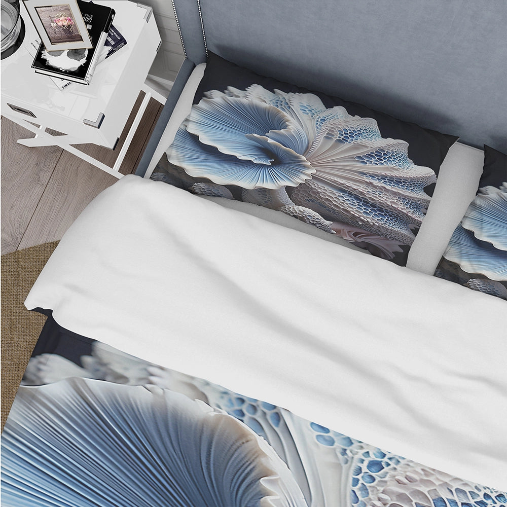 Blue Seashell Symphony - Duvet Cover Set