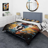 Abstract Soccer Portrait Fusion - Duvet Cover Set