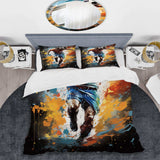 Abstract Soccer Portrait Fusion - Duvet Cover Set