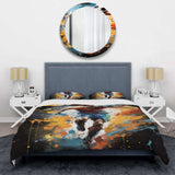 Abstract Soccer Portrait Fusion - Duvet Cover Set