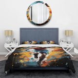 Abstract Soccer Portrait Fusion - Duvet Cover Set