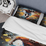 Abstract Soccer Portrait Fusion - Duvet Cover Set