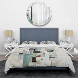 Grey Suprematism Geometric Symphony II - Duvet Cover Set