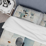 Grey Suprematism Geometric Symphony II - Duvet Cover Set