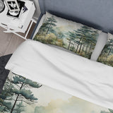 Tonalism Whispering Pines Pointillism I - Duvet Cover Set