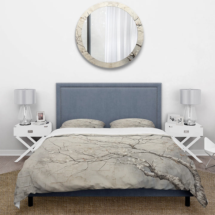Tree Monochrome Whispers Of Beige - Duvet Cover Set