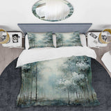 Pine Tree Enchanted Forest I - Duvet Cover Set