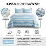 Boho Bedding Set of 5 - Boho Circle Duvet Cover And Throw Pillow Set