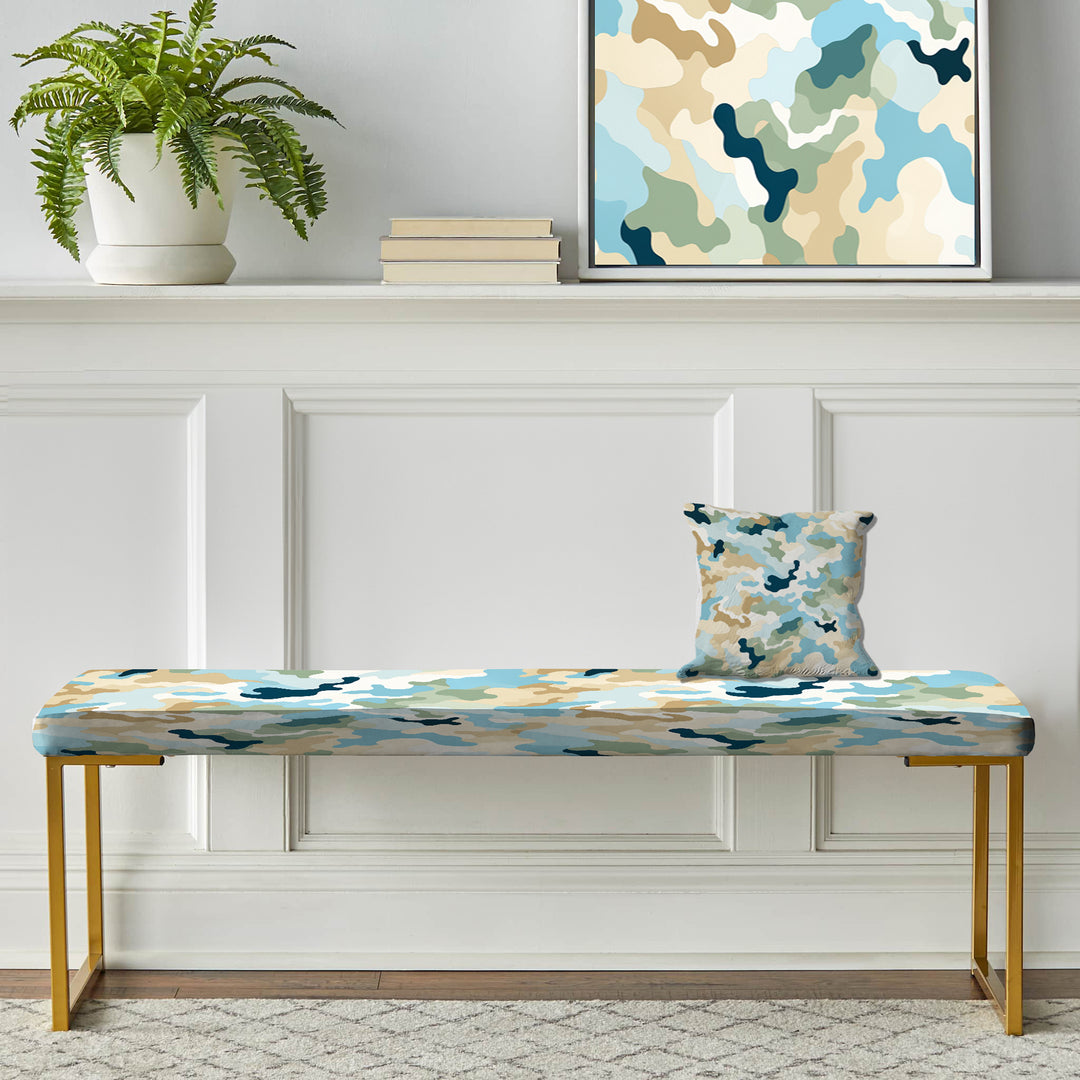 Oasis Camouflage Blend - Upholstered Accent Bench