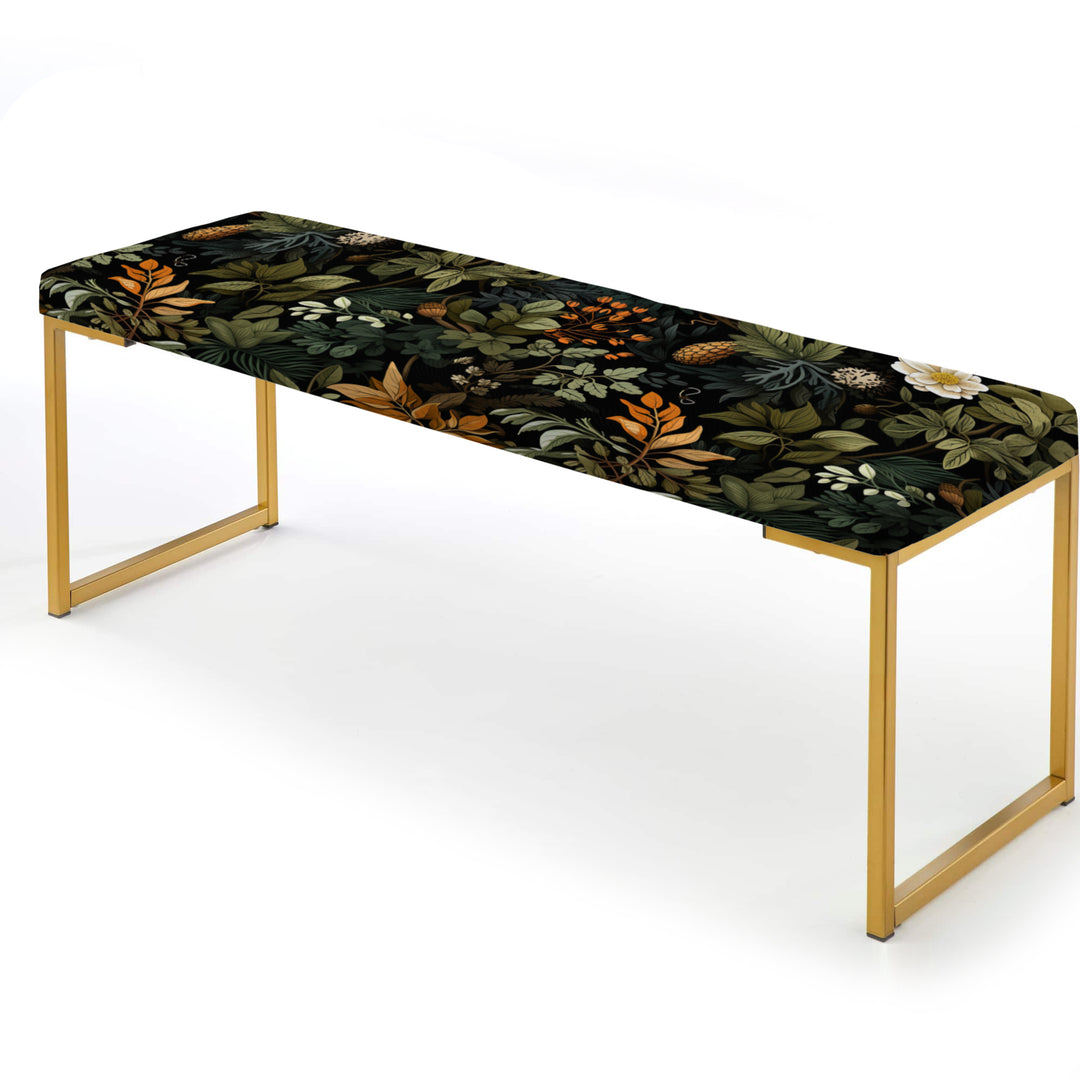 Rustic Wilderness Cottage Charm - Upholstered Accent Bench