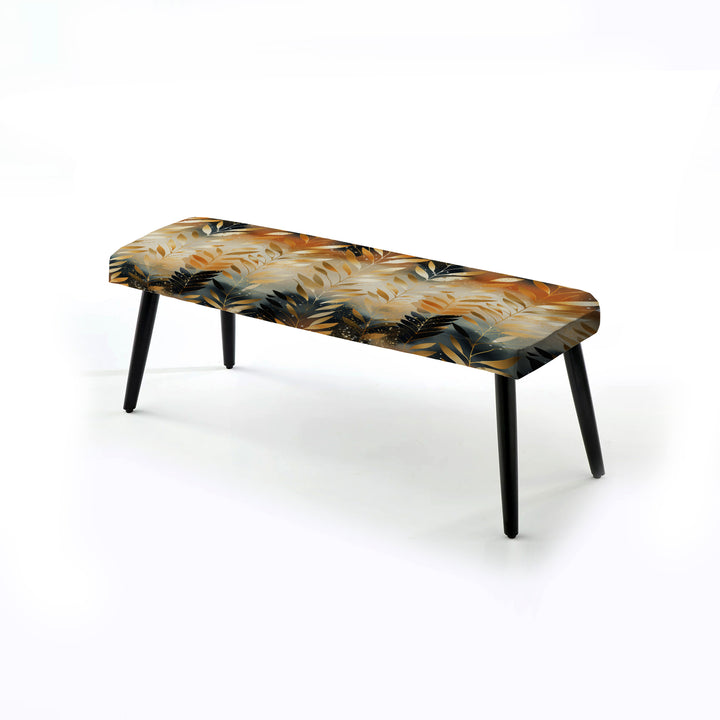 Goldern Gilded Chevron Reverie - Upholstered Accent Bench