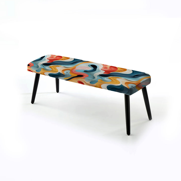 Modern Colorful Eclectic Verve - Upholstered Accent Bench