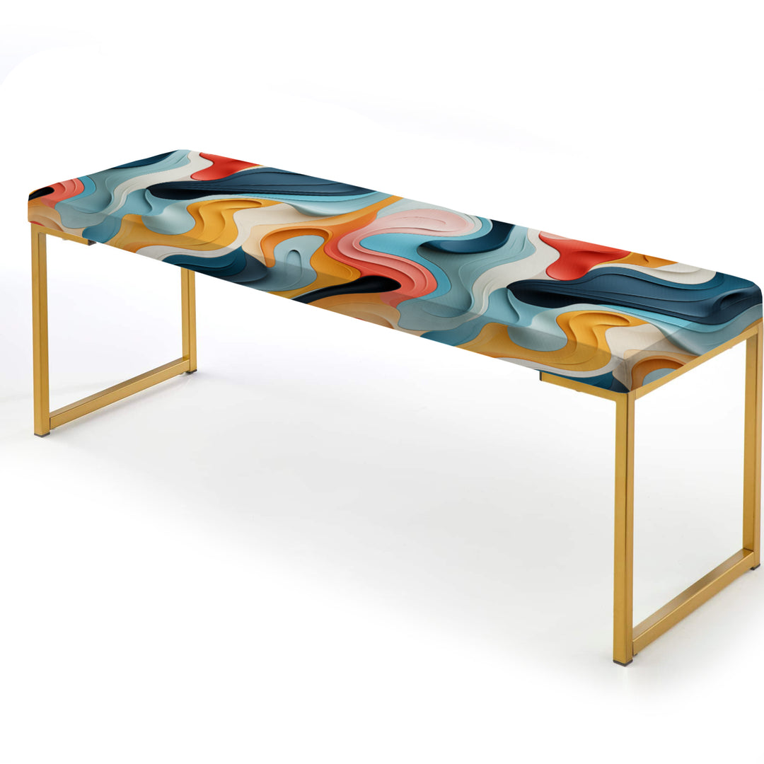 Modern Colorful Eclectic Verve - Upholstered Accent Bench