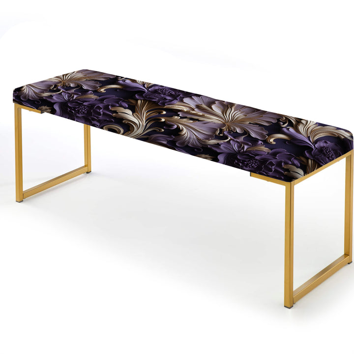 Deep Purple Glamorous Majesty - Upholstered Accent Bench