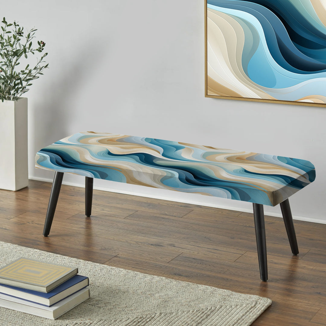 Coastal Harmony - Upholstered Accent Bench
