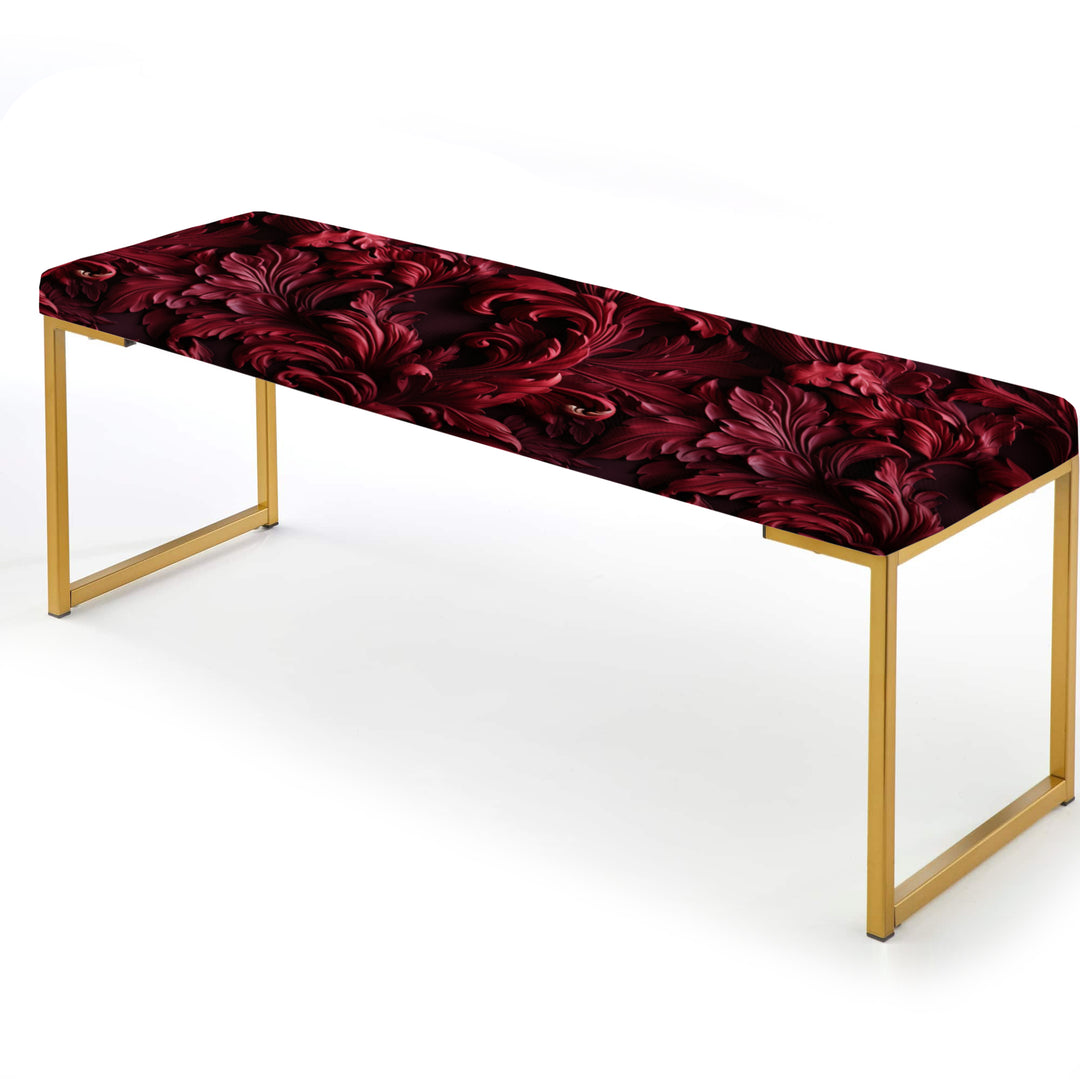 Royal Red  Garden Grace - Upholstered Accent Bench