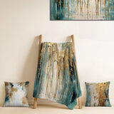 Abstract Minimalism Decorative Blanket Set - Gilded Daydreams VI