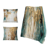 Abstract Minimalism Decorative Blanket Set - Gilded Daydreams VI