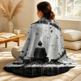 Buddhism Throw Blanket - Holy Buddhism Statue IV